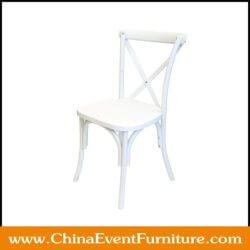 wholesale white cross back chairs for outdoor events