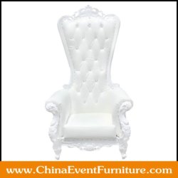 wholesale height back upholstered white throne chairs for weddings