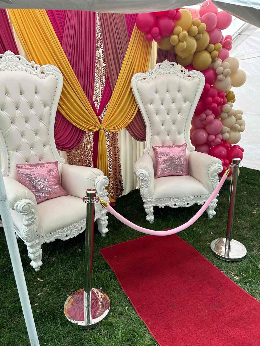 wholesale high back upholstered white throne chairs for weddings