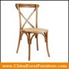 wholesale stackable wood cross back chairs for events