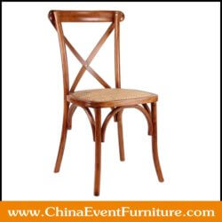 wholesale stackable wood x back dining chairs for weddings