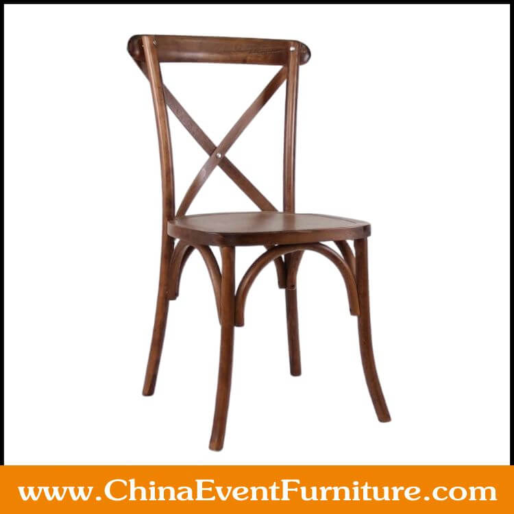 wooden cross back chairs