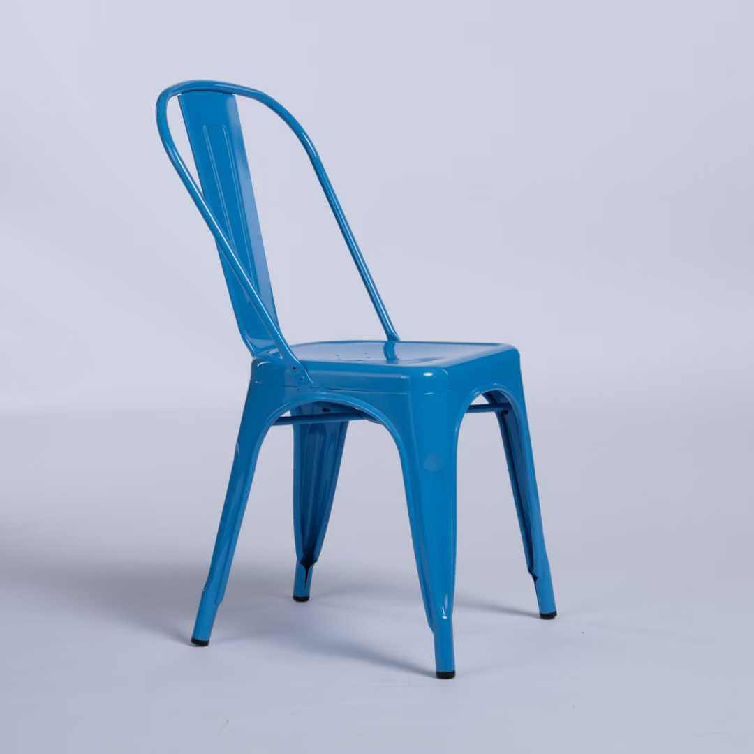 wholesale stacked blue tolix chairs for events