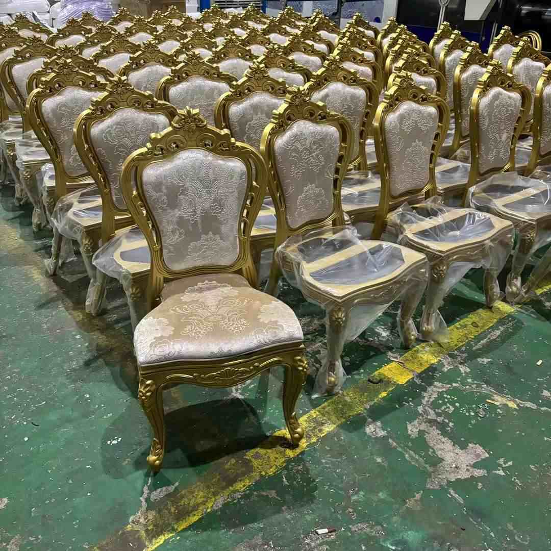 wholesale fabric upholstered French Louis XV Chairs for weddings