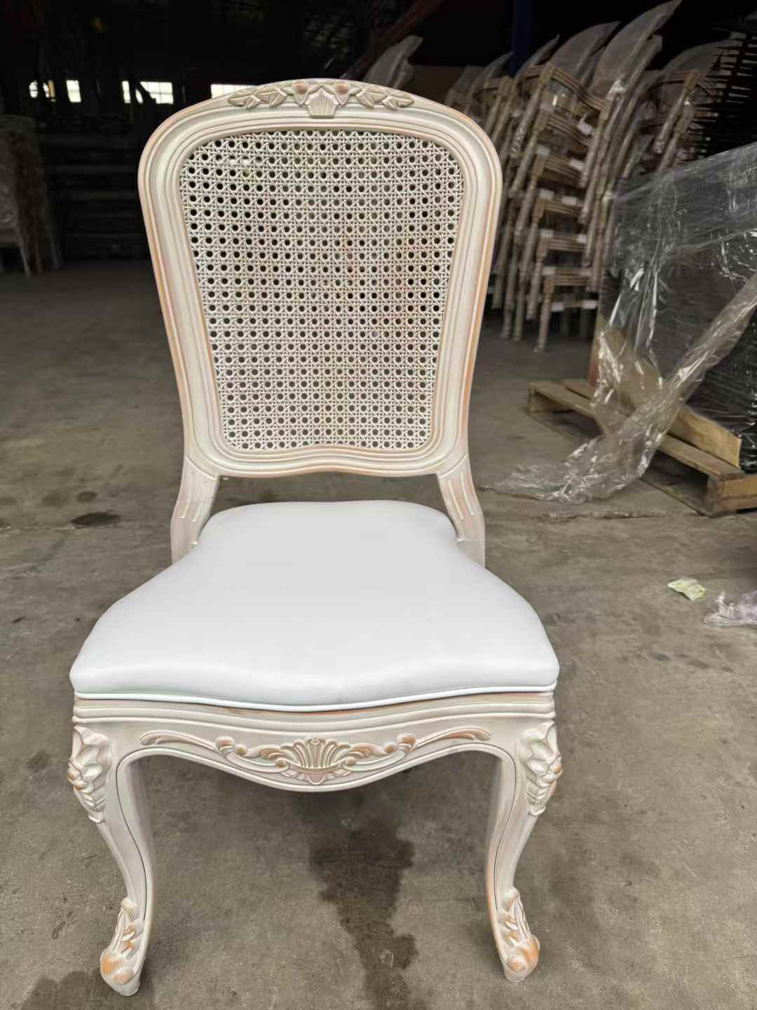 wholesale resin Louis xvi cane back dining chairs for restaurants
