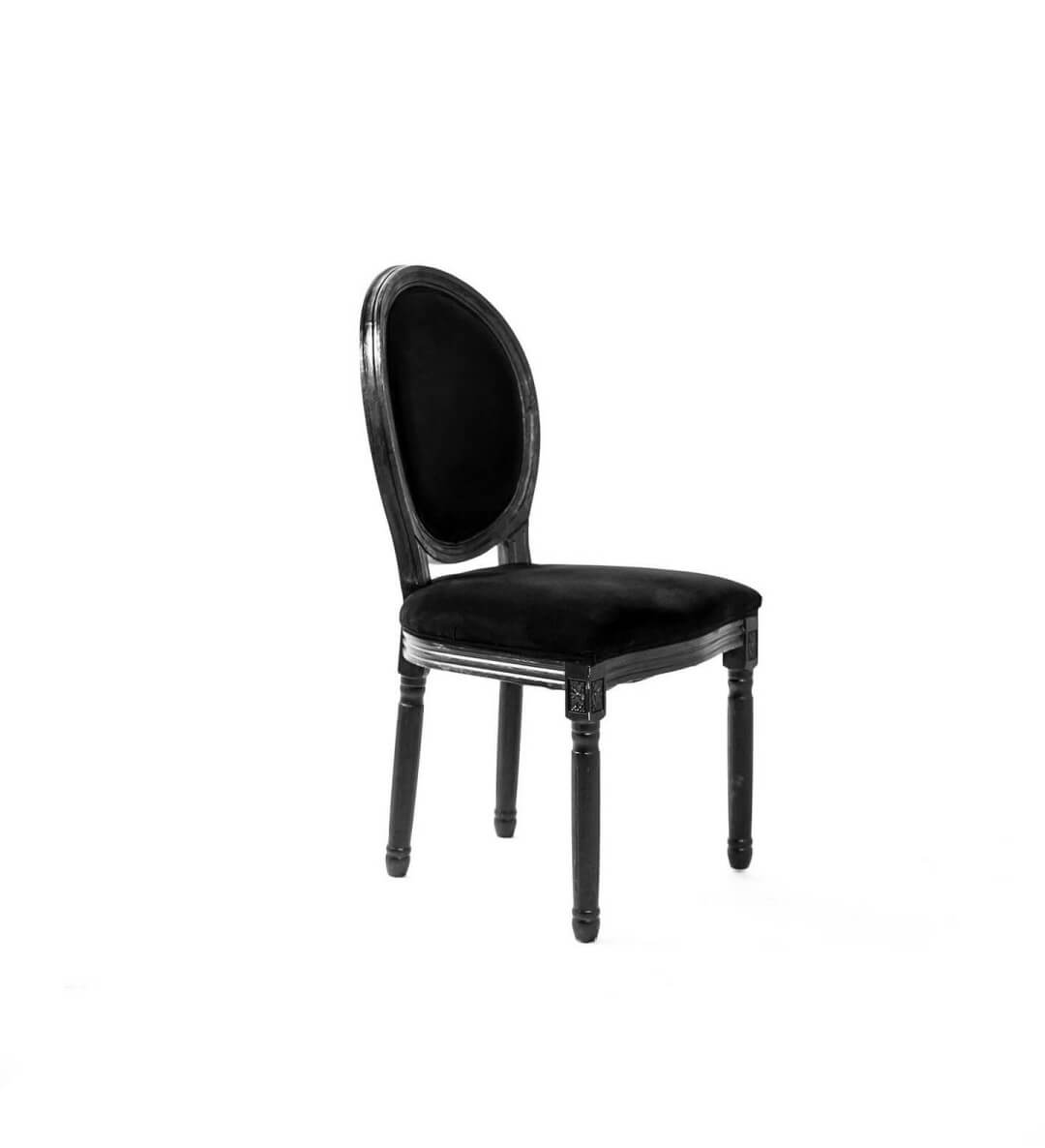wholesale Wooden black louis chair for banquet hall