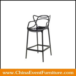 wholesale resin black Entangled Bar Stool for bars