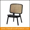 wholesale black wood cane chair for hotel restaurants