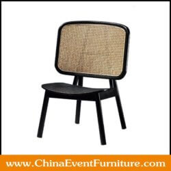 wholesale black wood cane chair for hotel restaurants