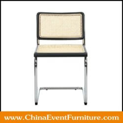 wholesale modern cane and metal dining chairs for restaurants