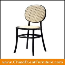 wholesale black cane and timber dining chairs for dining rooms