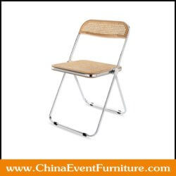 wholesale metal frame cane back folding chairs for sale