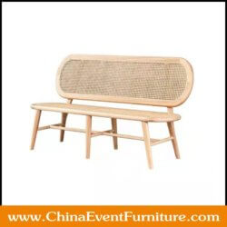 wholesale wooden cane back sofa with natural color finishes for hotels