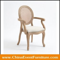 wholesale resin king louis dining chair with arms for events