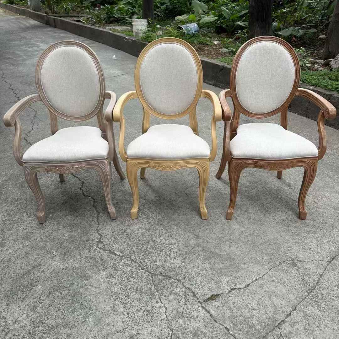 resin king louis dining chair with arms wholesale for hotel banquet hall