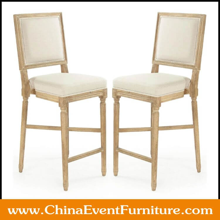 louis counter stool wholesale wooden louis counter stool with fabric upholstered for bars