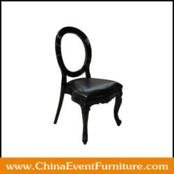 wholesale resin clear back louis dining room chairs for wedding hall