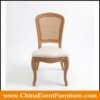 wholesale stacked resin Louis xvi cane back dining chairs for events