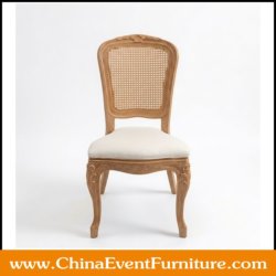 wholesale stacked resin Louis xvi cane back dining chairs for events
