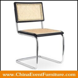 wholesale stainless steel metal and cane chairs for sale
