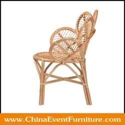natural rattan mini peacock chair wholesale for weddings