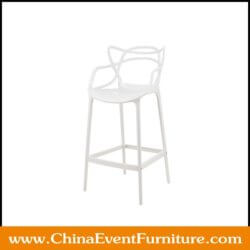 wholesale 75 cm seat height white Entangled Bar Stool for hotel bars