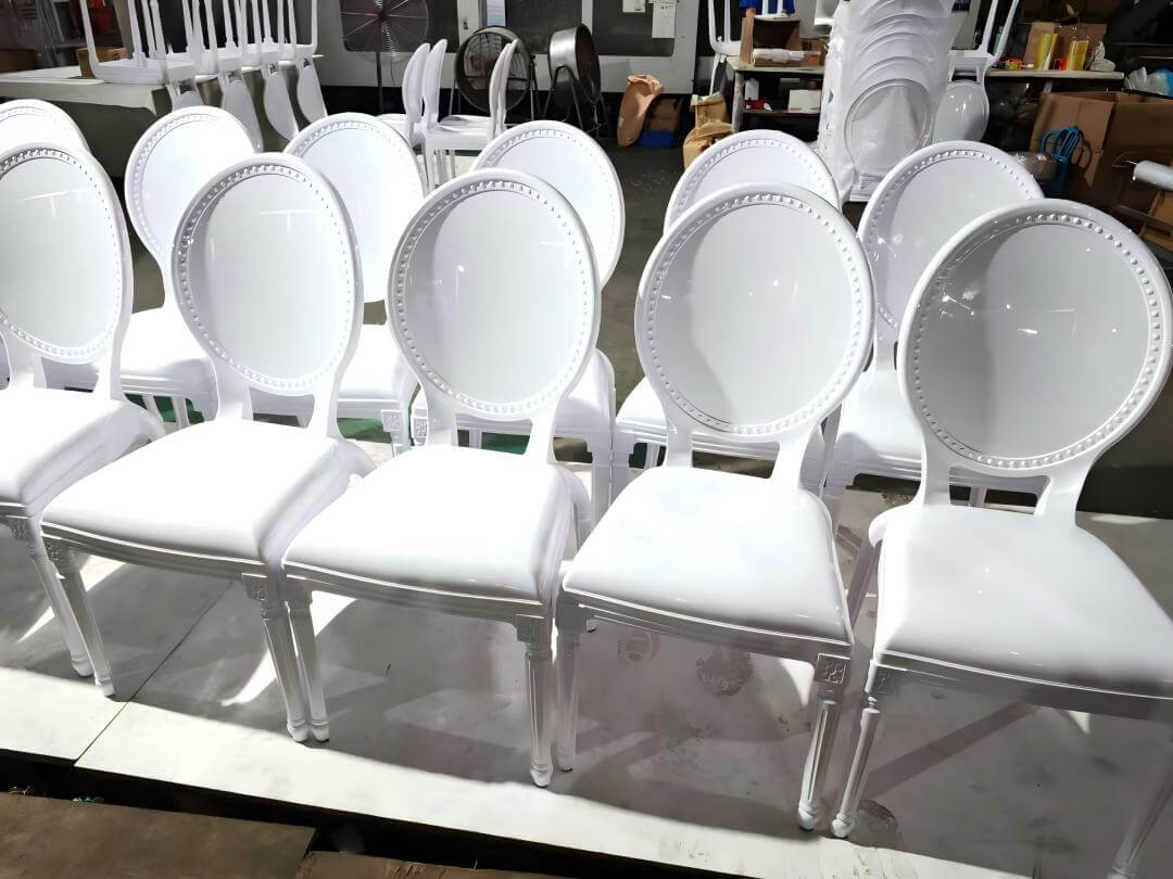 wholesale resin white Louis pop chairs for events