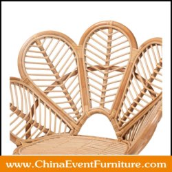 wholesale natural mini peacock chair for weddings