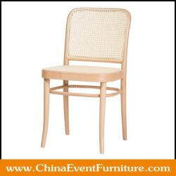 wholesale wooden chair with wicker seat for hotels