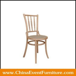 wholesale natural wooden chair woven seat for hotel restaurants