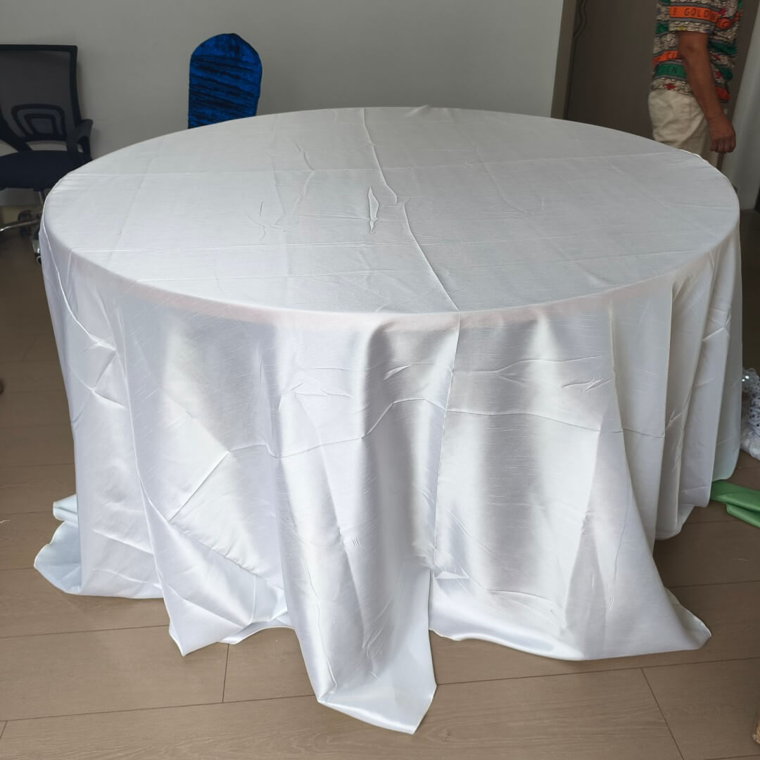 wholesale round White banquet tablecloths for parties