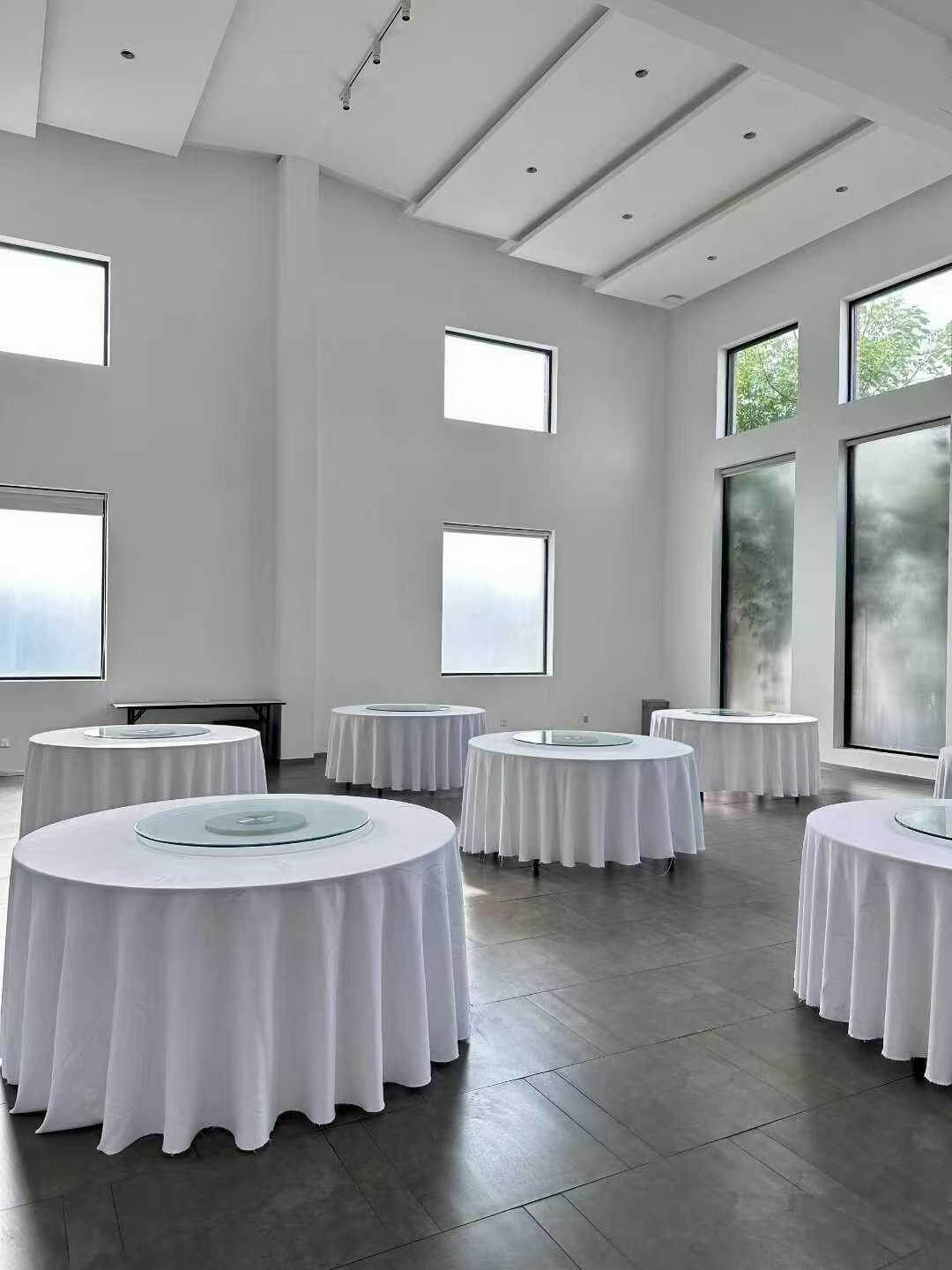 wholesale round White banquet tablecloths for events