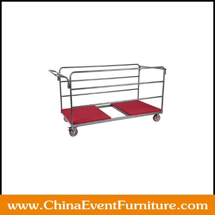 banquet table trolley wholesale metal round banquet table trolley for hotel banquet hall