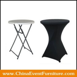 wholesale black spandex cocktail tablecloth for hotel banquet halls