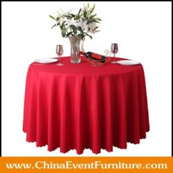 wholesale 132 round red banquet tablecloth for banquet hall