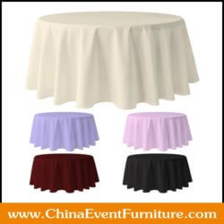 wholesale 132 round banquet table covers for hotel banquet hall