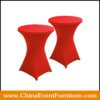 wholesale red spandex cocktail tablecloths for folding cocktail tables
