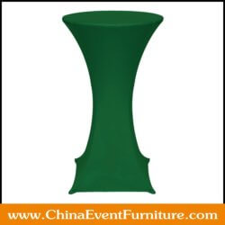 wholesale commercial quality spandex tablecloth for bar height table