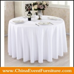 wholesale 132 round white banquet tablecloths for event hall