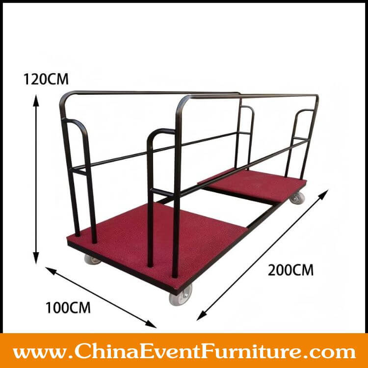 wholesale banquet table trolley wholesale metal frame banquet table trolley for diameter 6ft banquet tables