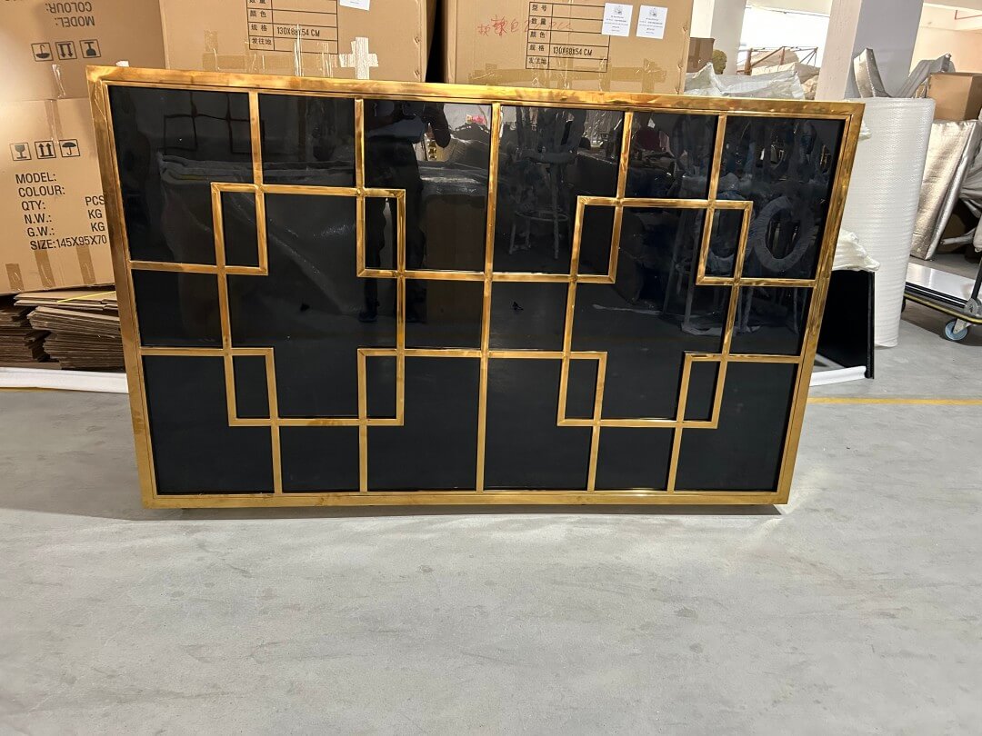 wholesale gold and Black Bar Counter for events