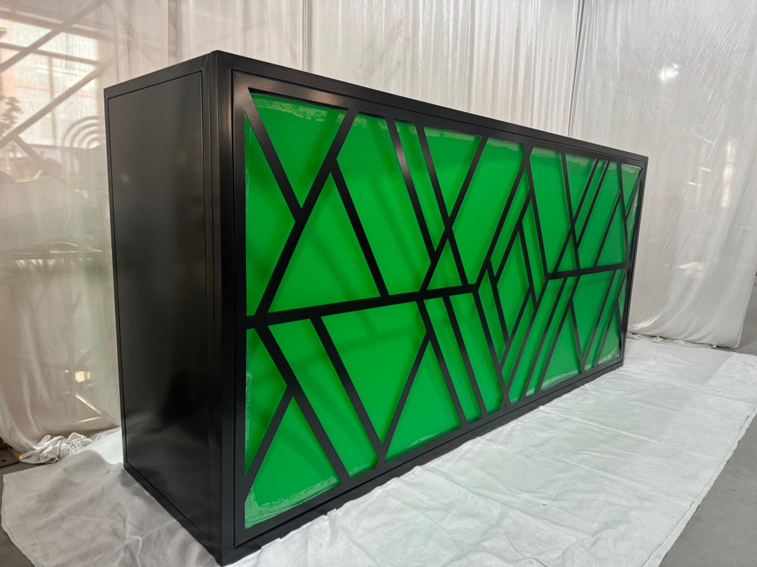 wholesale stainless steel Black Bar Counter for weddings