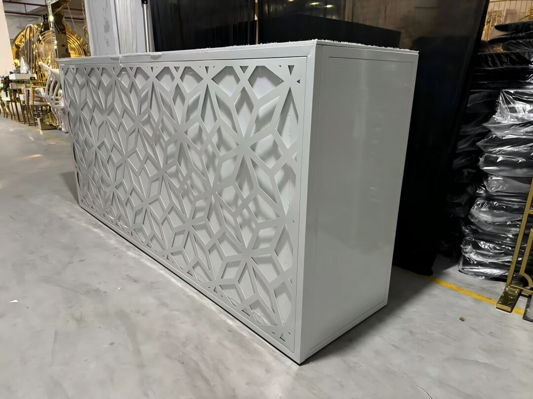 wholesale stainless steel White Bar Counter for weddings