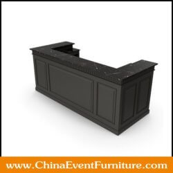 wholesale wooden black bar counters for events
