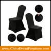 wholesale commercial quality black spandex chair covers for banquet chairs