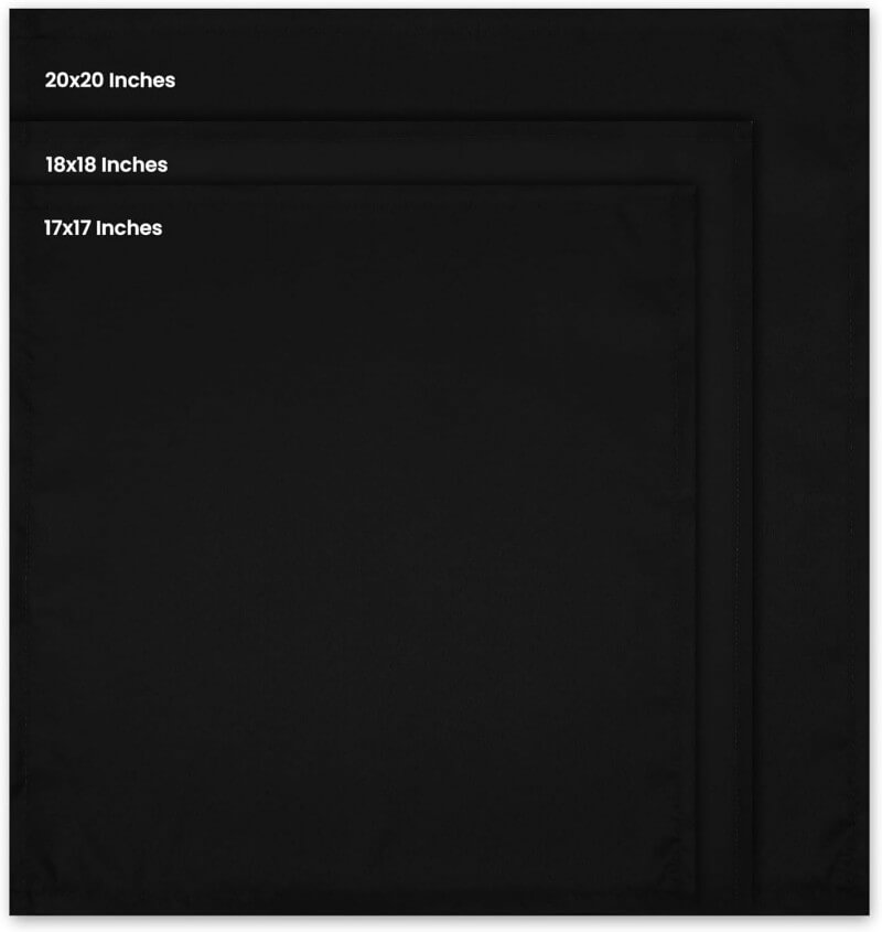black wedding napkins manufacturer in China