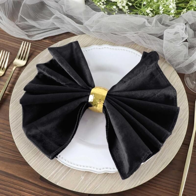 black wedding napkins wholesale for weddings
