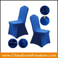 wholesale commercial quality blue spandex chair covers for banquet chairs