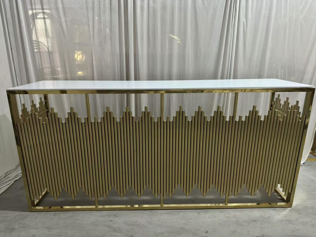wholesale stainless steel gold bar counter for events
