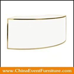 wholesale stainless steel frame gold bar counters for weddings